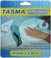TAŚMA WYKOŃCZENIOWA 3,2M 41MM BIAŁA - SIL TAS 41