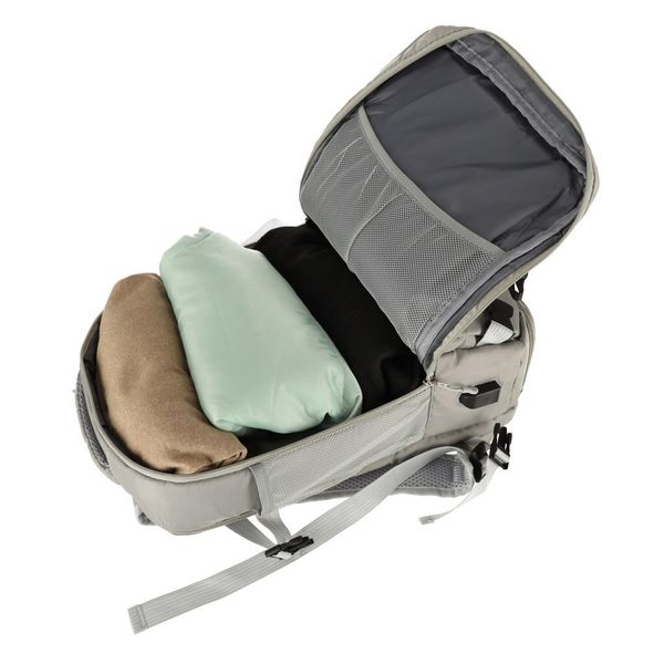 Plecak podróżny do samolotu wodoodporny kabel USB 45x16x28cm szary zdjęcie 4