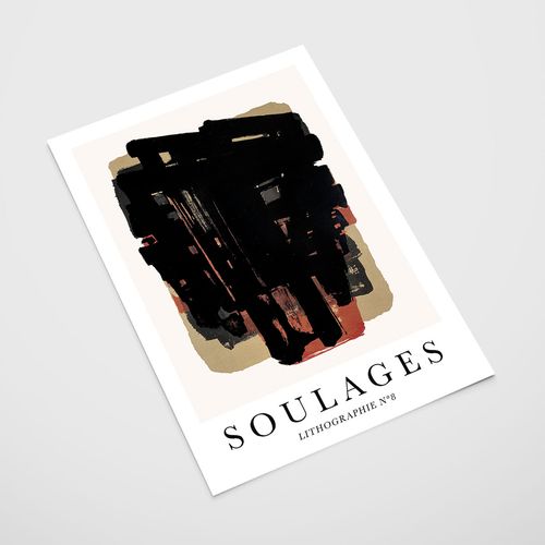 Plakat abstrakcja soulages 70x100 cm na Arena.pl