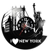 Zegar ścienny z płyty winylowej I love New York 878.14