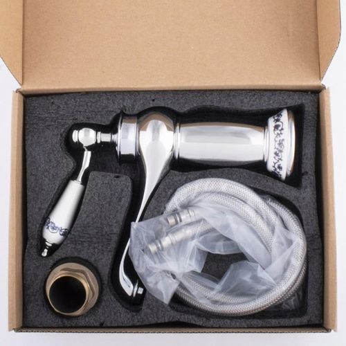 Bateria umywalkowa stojąca retro chrom łazienkowa srebrna kran YOKA HOME na Arena.pl