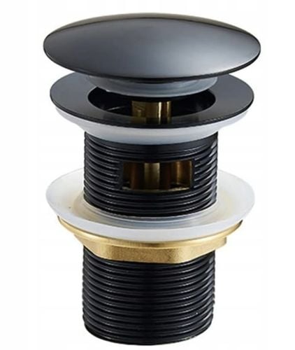 ZESTAW: SYFON UMYWALKOWY DO UMYWALKI + KOREK KLIK-KLAK Z PRZELEWEM CZARNY na Arena.pl