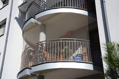 ZESTAW SIATKA NA BALKON 4x3m Z DRUCIKIEM PREMIUM DLA KOTA BEZ WIERCENIA na Arena.pl