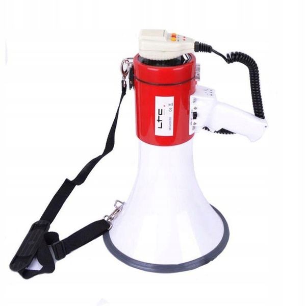 Profesjonalny MEGAFON 50W USB SD MP3 akumulator zdjęcie 7