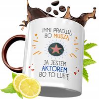 Kubek Bordowy Dla Aktora Na Urodziny Prezent Z Nadrukiem Ze Zdjęciem