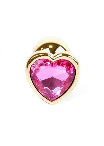 plug jewellery gold  heart plug  pink na Arena.pl
