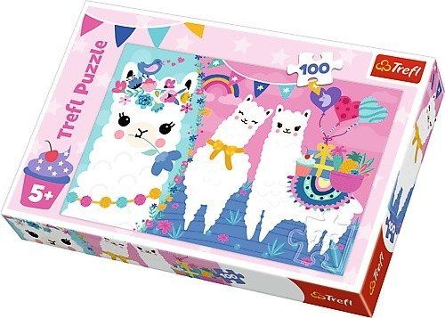 TREFL Puzzle Wesołe Lamy 100 elementów na Arena.pl