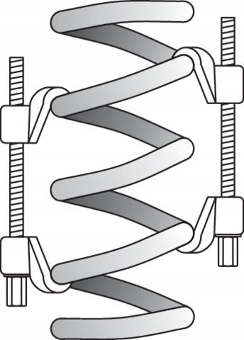 ŚCIĄGACZ DO SPRĘŻYN 82x355 2SZT KUTY zdjęcie 16