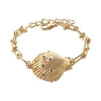 bransoletka z muszelką zdobioną kryształkami z kolekcji oceanique