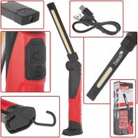 Lampa warsztatowa składana z magnesem LED COB 5W + 3W 2600mAh 650lm IP44