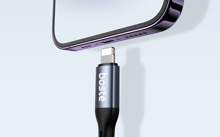 BOSTE ADAPTER PRZEJŚCIÓWKA AUDIO LIGHTNING DO IPHONE - MINI JACK AUX 12CM zdjęcie 14