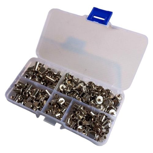 Śruby introligatorskie 120 elementów, 4 długości na Arena.pl