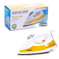 Lekkie żelazko parowe 1600W 200ml funkcja samoczyszczenia Sencor SSI 2028YL