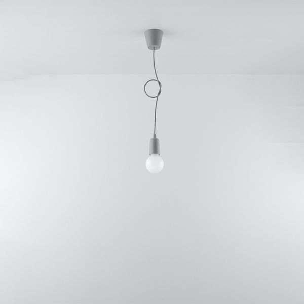 Lampa wisząca DIEGO 1 szara zdjęcie 5