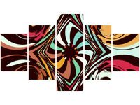 75CM 120 OBRAZ 5 ELEM QUADRONIX ŚCIENNY DRUK