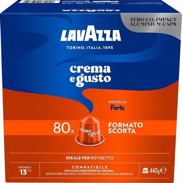 Kapsułki do NESPRESSO LAVAZZA Crema e Gusto FORTE 80 szt. zdjęcie 1