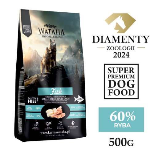 WATAHA Hypoallergenic Ryba 60% dla ras małych 500g na Arena.pl