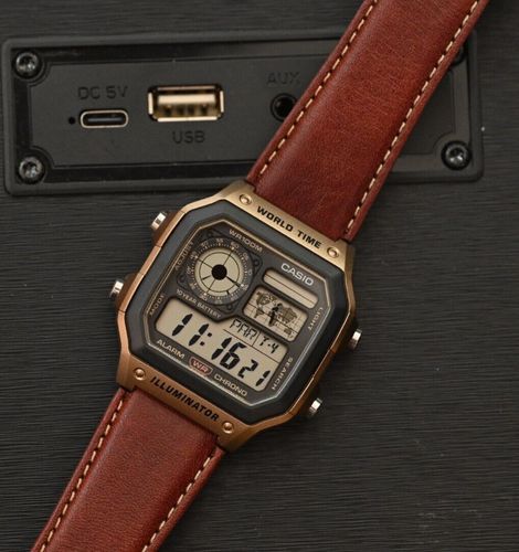 ZEGAREK MĘSKI CASIO AE-1200WHL-5A + BOX na Arena.pl