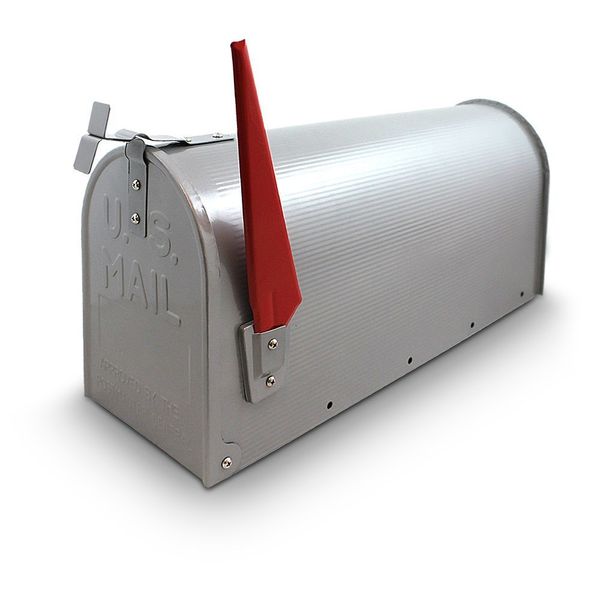 Skrzynka na listy amerykańska USA MAIL (srebrny) zdjęcie 5