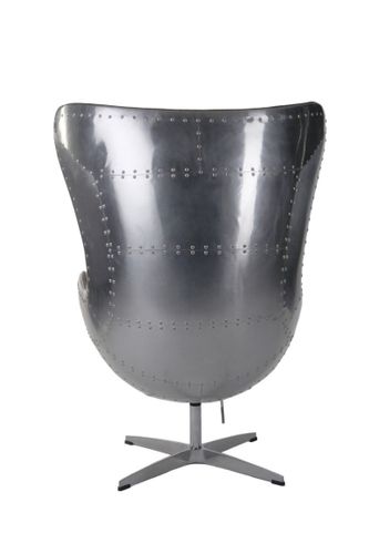 Fotel Jajo aluminium brąz PU na Arena.pl