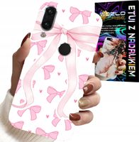 ETUI DO XIAOMI NOTE 7 - RÓŻOWE WSTAZKI WSTĄZKA MODNE WZORY CASE