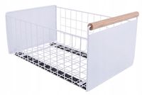 Kosz Szuflada wysuwana do szafki organizer kuchenny biały 38x24x19,5cm