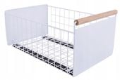 Kosz Szuflada wysuwana do szafki organizer kuchenny biały 38x24x19,5cm
