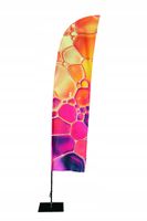 ŻAGLE REKLAMOWE NA PAŁĄKU BEACHFLAGI MASZT PODSTAWA WINDER BACHFLAGA ROZ.XL