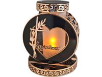 DZIADEK DZIADKOWI SOLAR FOTOWOLTAICZNY ZNICZ LAMPION VIP KOŁO ZŁ-CZARNE