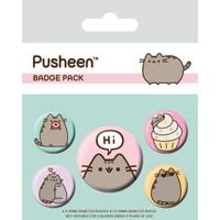 PUSHEEN CAT Komplet Przypinek Says Hi
