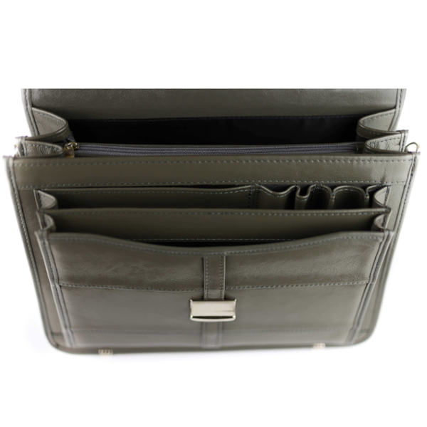 514 Teczka męska pasy - szary KEMER zdjęcie 2