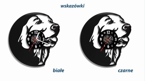 Zegar ścienny z płyty winylowej Golden retriver 157.2 na Arena.pl