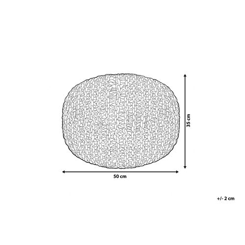 Puf 50 x 35 cm beżowy CONRAD II na Arena.pl