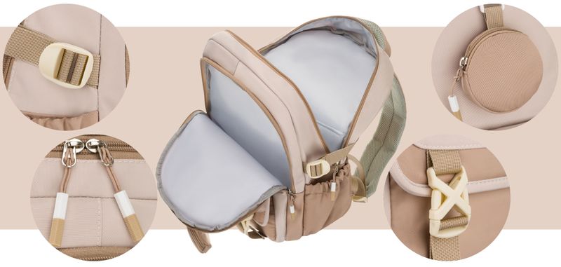 plecak ptn 8610-1341 beige zdjęcie 6