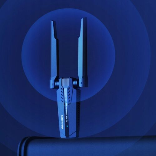 Adapter Karta Sieciowa WiFi na USB z Antenami Tri-Band 2.4GHz 5GHz 6GHz na Arena.pl