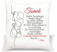 PODUSZKA PREZENT na Walentynki dla chłopaka męża