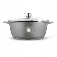 GARNEK INDUKCJA Nieprzywierająca DUŻY Konighoffer Pollo Grey 6,3 l 28cm