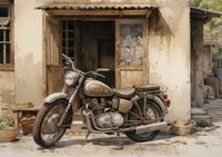 Plakat 42x29,7cm Motocyklowa Samotna Eskapada