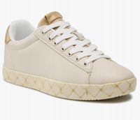 TRAMPKI SKÓRZANE WIĄZANE TRUSSARDI 79A00747 BEŻOWE ROZ. 35