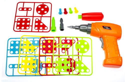 Puzzle Klocki w walizce + wkrętarka 151 el. na Arena.pl