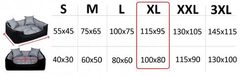 Legowisko dla psa kojec ECCO 115x95 cm wodoodporne czarne na Arena.pl