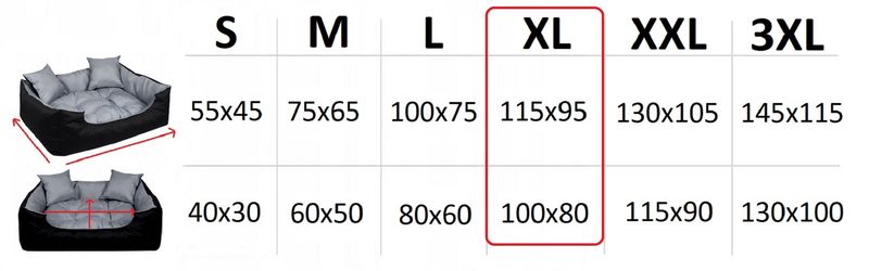 Legowisko dla psa kojec ECCO 115x95 cm wodoodporne czarne zdjęcie 8