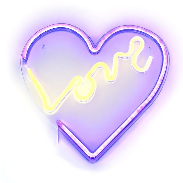 NEON NA ŚCIANĘ LED na USB - Love 2 model zdjęcie 1