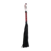 red & black flogger