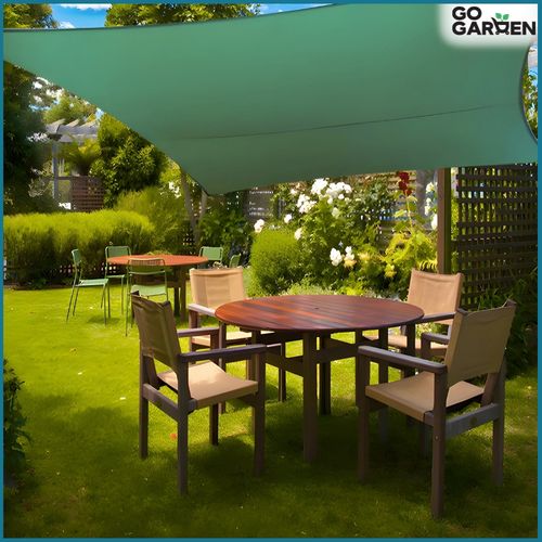 Markiza żagiel osłona przeciwsłoneczna UV ogrodowa taras słońce zielony 4x3 na Arena.pl