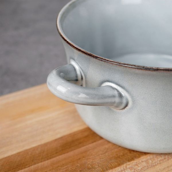 Miska Bulionówka Miseczka na Zupę Gulasz Płatki z Uszami Uchwytami 600 ml zdjęcie 6