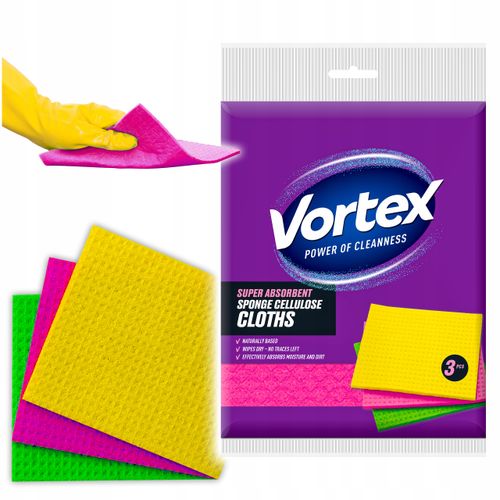 vortex ściereczki gąbczaste 3 szt. na Arena.pl