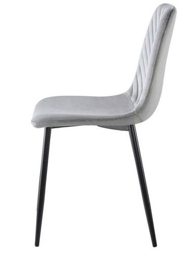 Krzesło tapicerowane TRIO VELVET GREY na Arena.pl