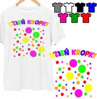 Koszulka Dziecięca na Dzień Kropki Wiele Wzorów Kolory - L 146