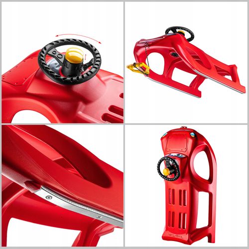 Sanki Plastikowe Z Kierownicą Dla Dzieci Ślizg na Arena.pl